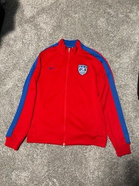 Nike USA Soccer N98 Track Jacket Mens Large Full Zip
